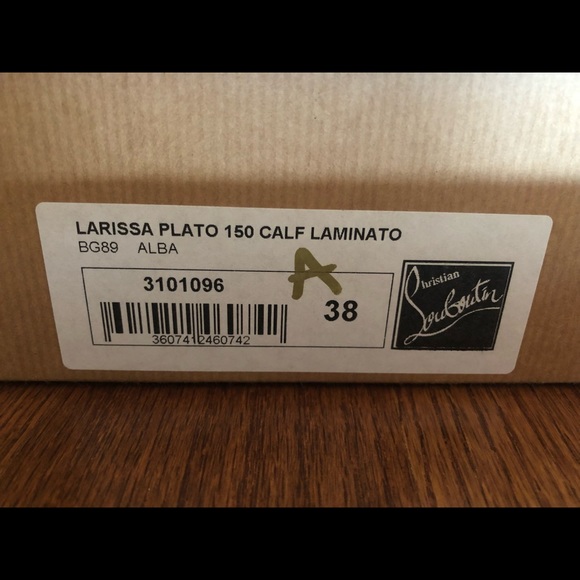 SOLD Louboutin Larissa Stiletto Sandals Size 38 - Picture 7 of 8